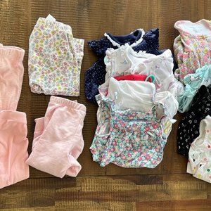 baby girl clothing lot 9 months
